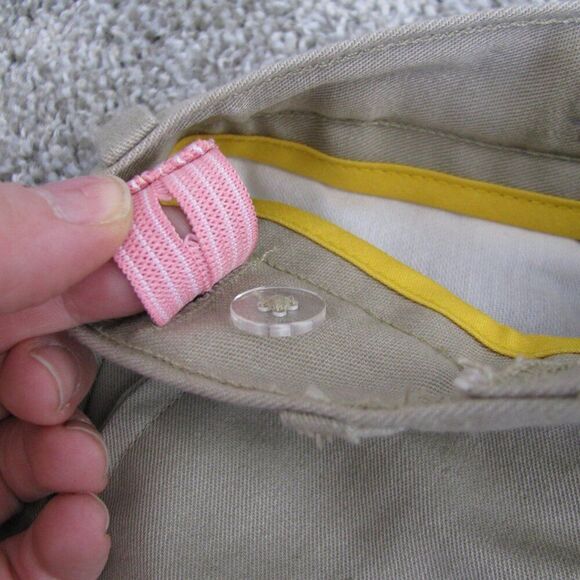 NWT Dennis uniform Irvington khaki shorts Girls 4 slim - Picture 8 of 12